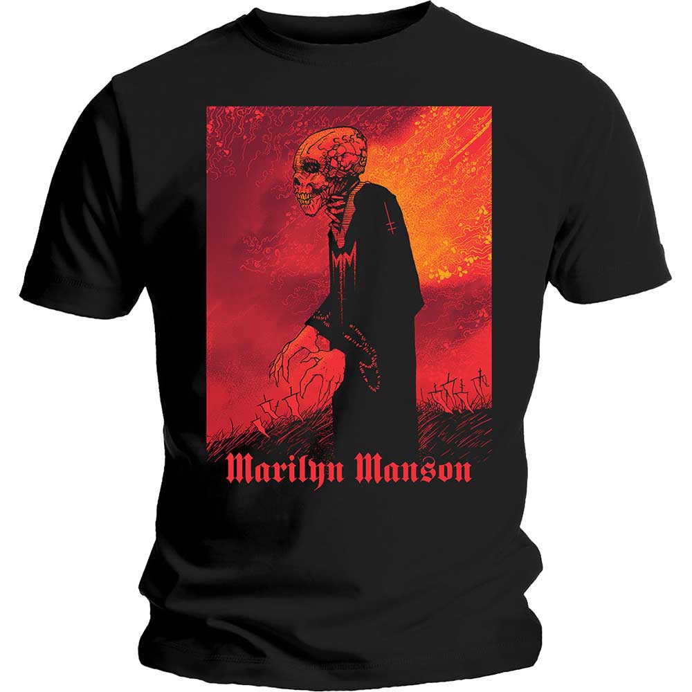 Marilyn Manson tričko Mad Monk Čierna XL