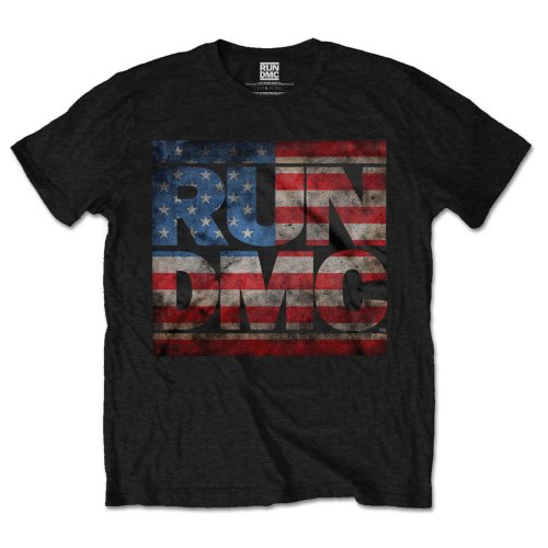 Run-DMC tričko Americana Logo Čierna XXL