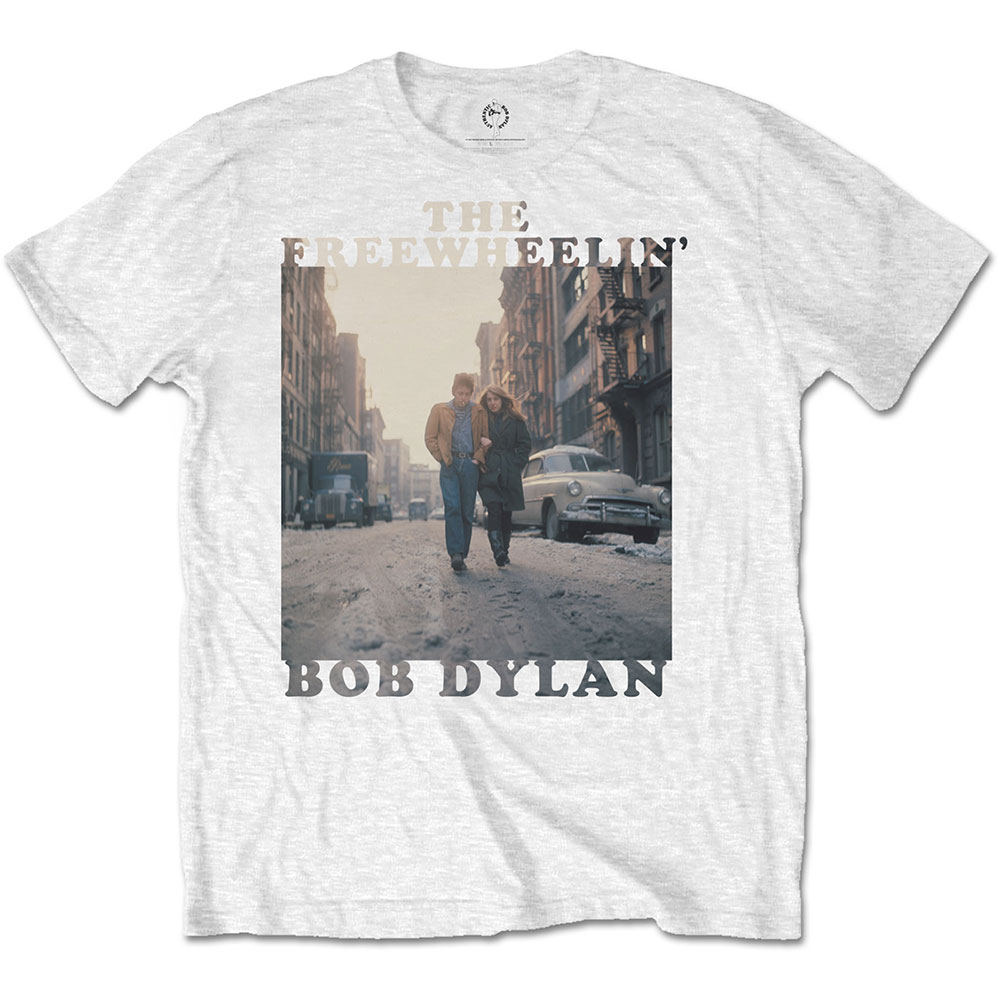 Bob Dylan tričko The Freewheelin\' Biela XXL