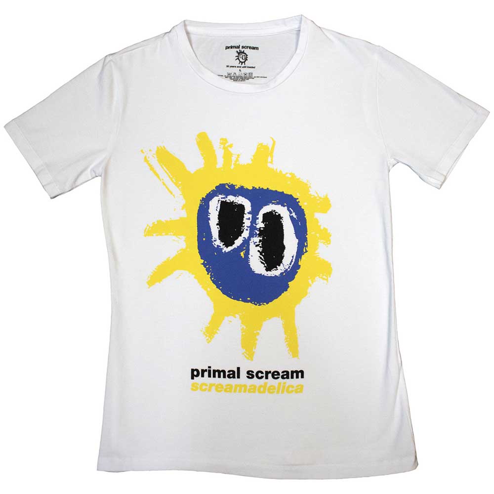 Primal Scream tričko Screamadelica Biela XL