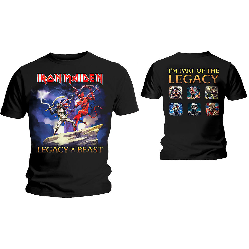 Iron Maiden tričko Legacy Beast Fight Čierna S