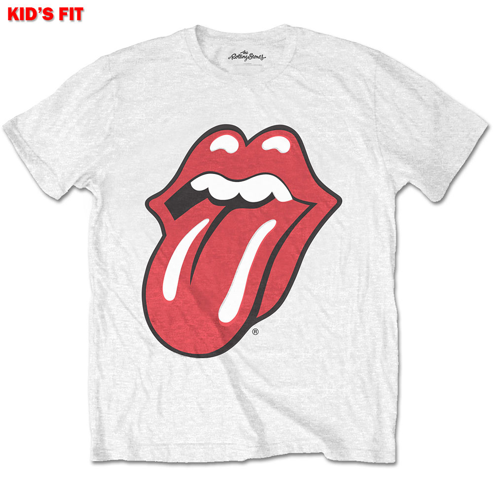 The Rolling Stones tričko Classic Tongue Biela 11-12 rokov