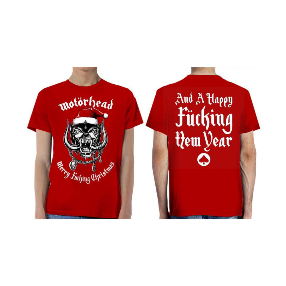 Motörhead tričko Christmas 2017 Červená L