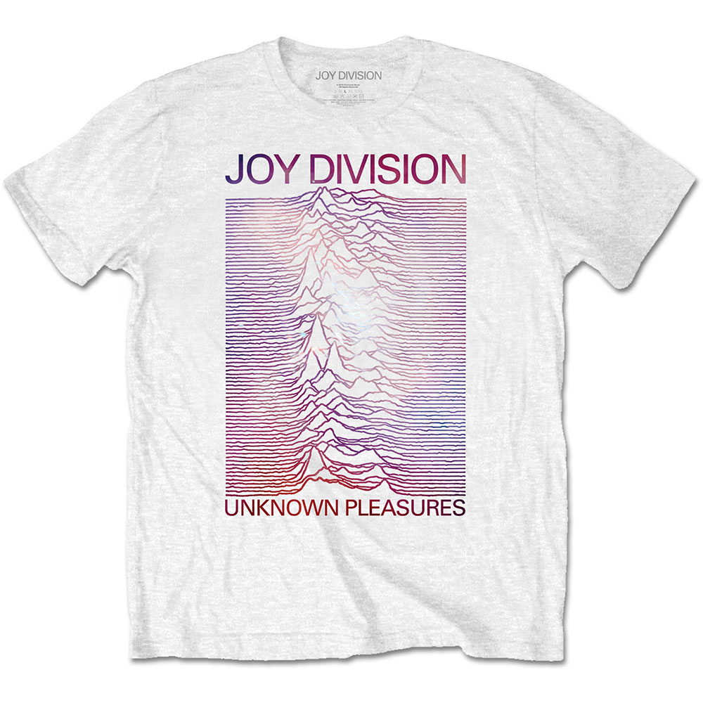 Joy Division tričko Space - Unknown Pleasures Gradient Biela XXL