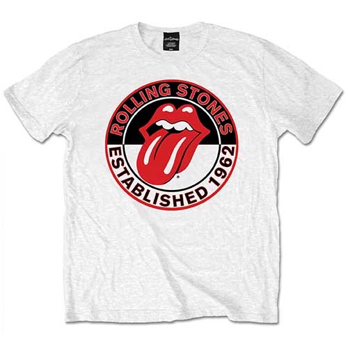 The Rolling Stones tričko Est. 1962 Biela XL