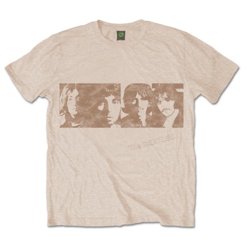 The Beatles tričko White Album Faces Natural XL