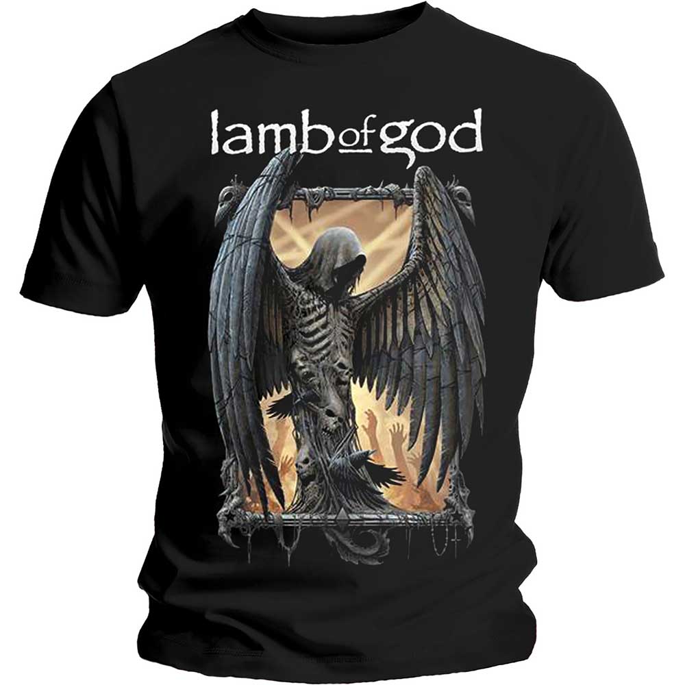 Lamb of God tričko Winged Death Čierna XXL