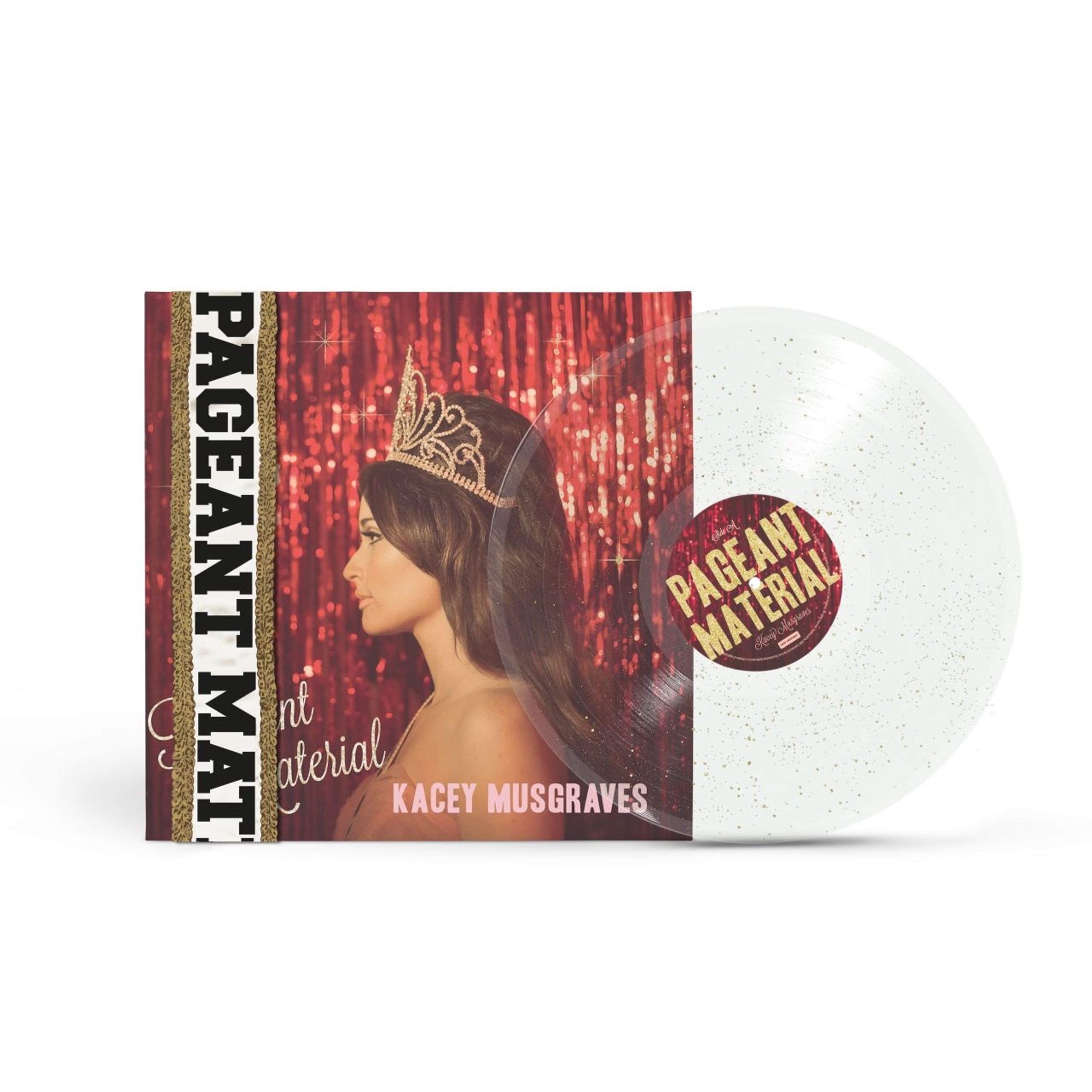 E-shop Kacey Musgraves - Pageant Material (Transparent White Glitter Coloured) (Anniversary Edition) LP
