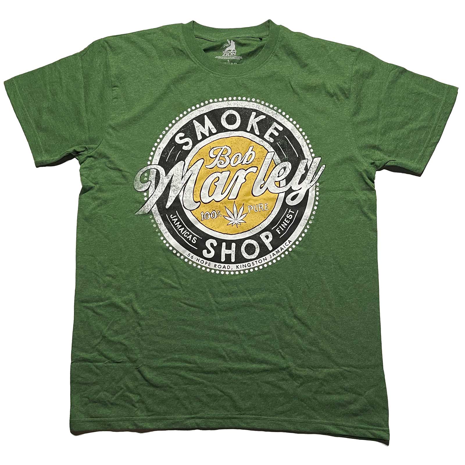 E-shop Bob Marley tričko Smoke Shop Zelená XL