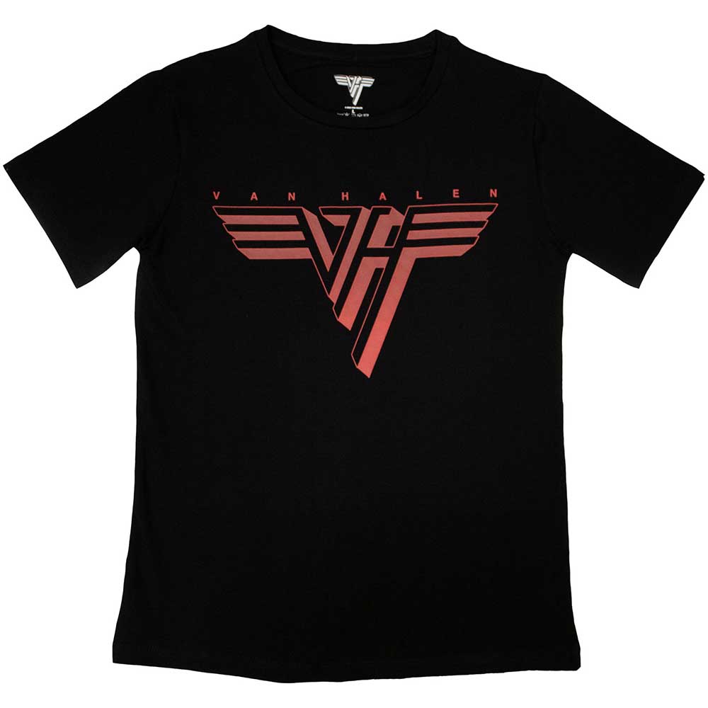 Van Halen tričko Classic Red Logo Čierna XL