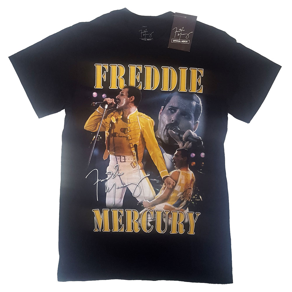 Freddie Mercury tričko Live Homage Čierna S