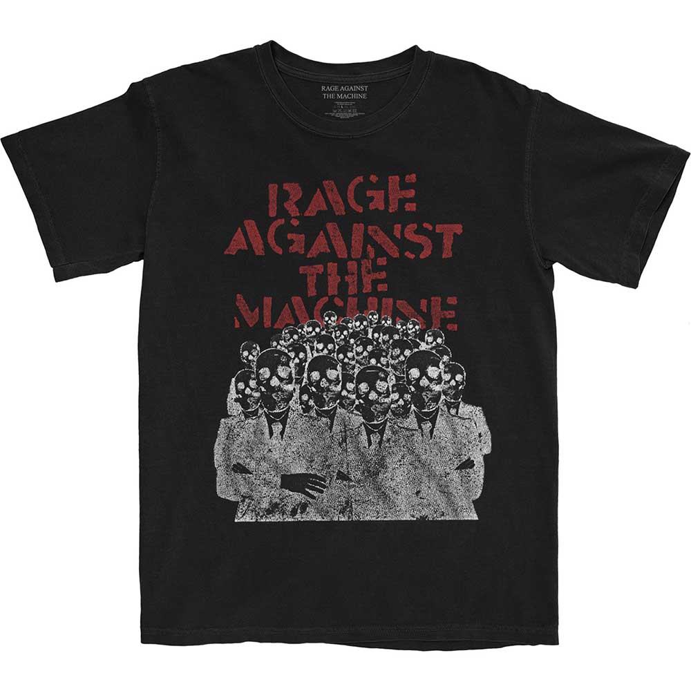 Rage Against the Machine tričko Crowd Masks Čierna XL