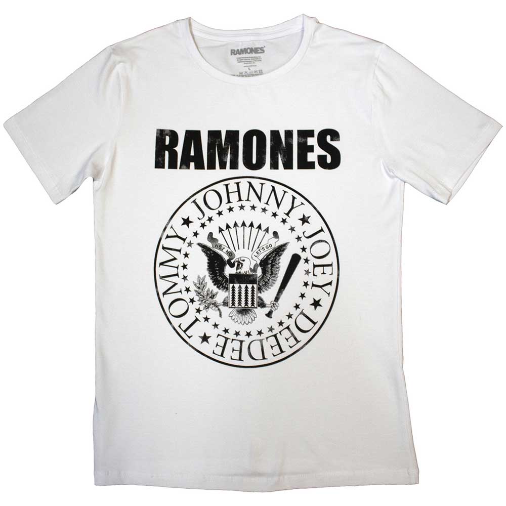 Ramones tričko Presidential Seal Biela S