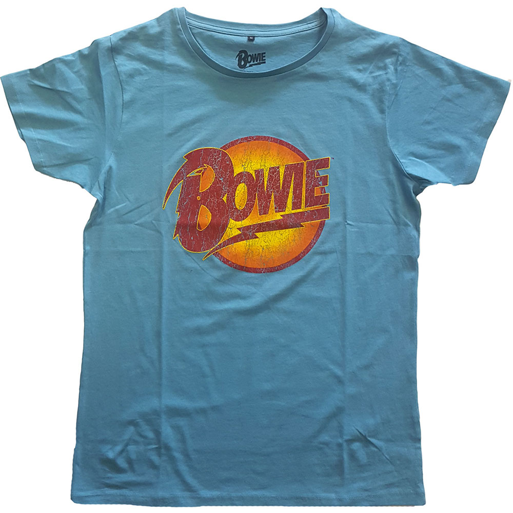 David Bowie tričko Vintage Diamond Dogs Modrá S