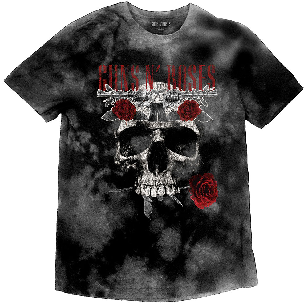 Guns N’ Roses tričko Flower Skull Šedá XL