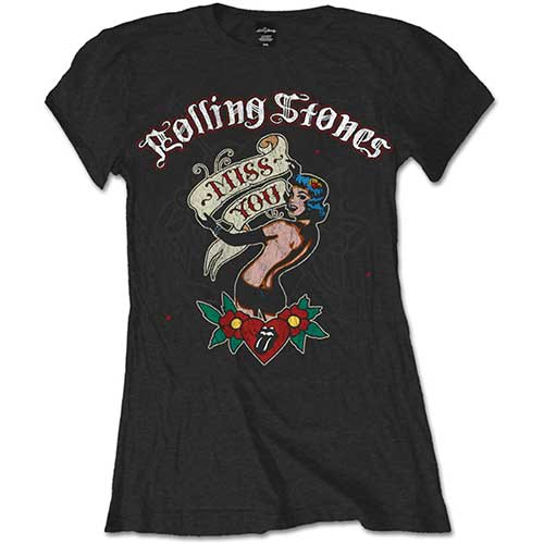 The Rolling Stones tričko Miss You Čierna XXL