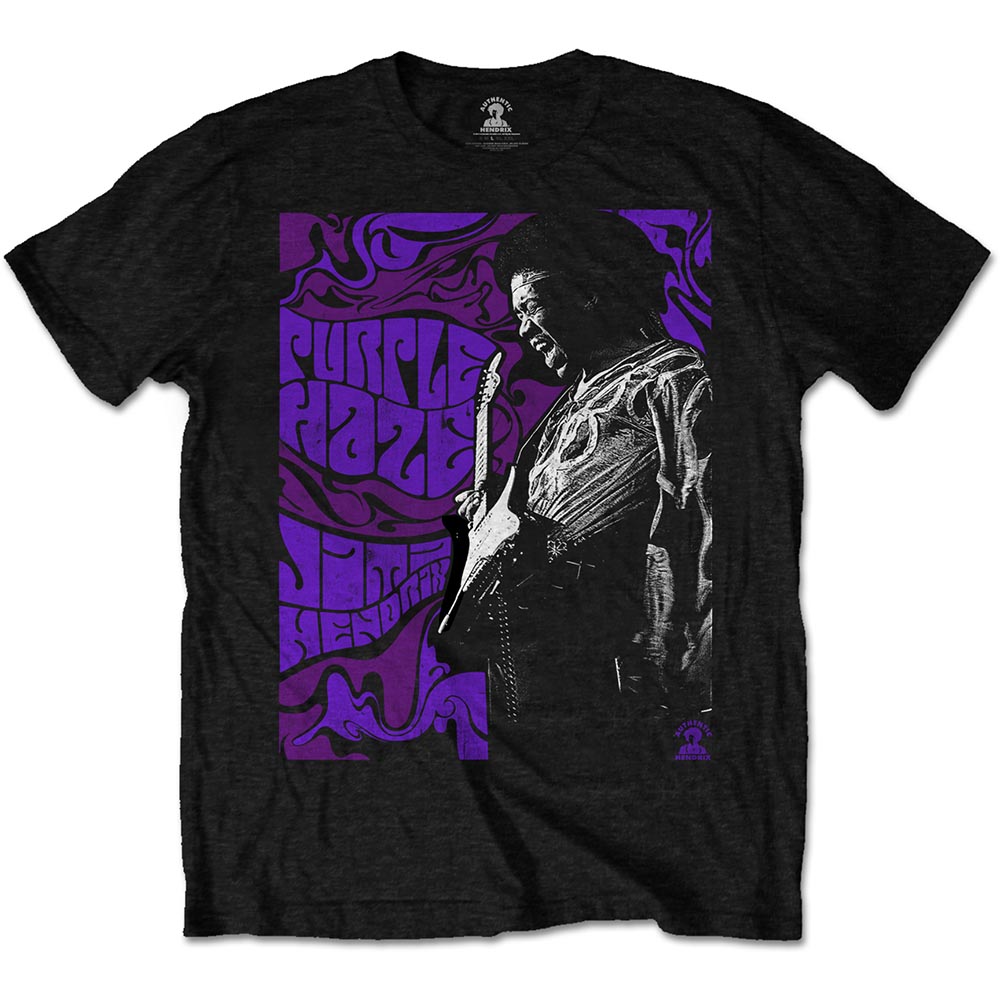 Jimi Hendrix tričko Purple Haze Čierna XXL