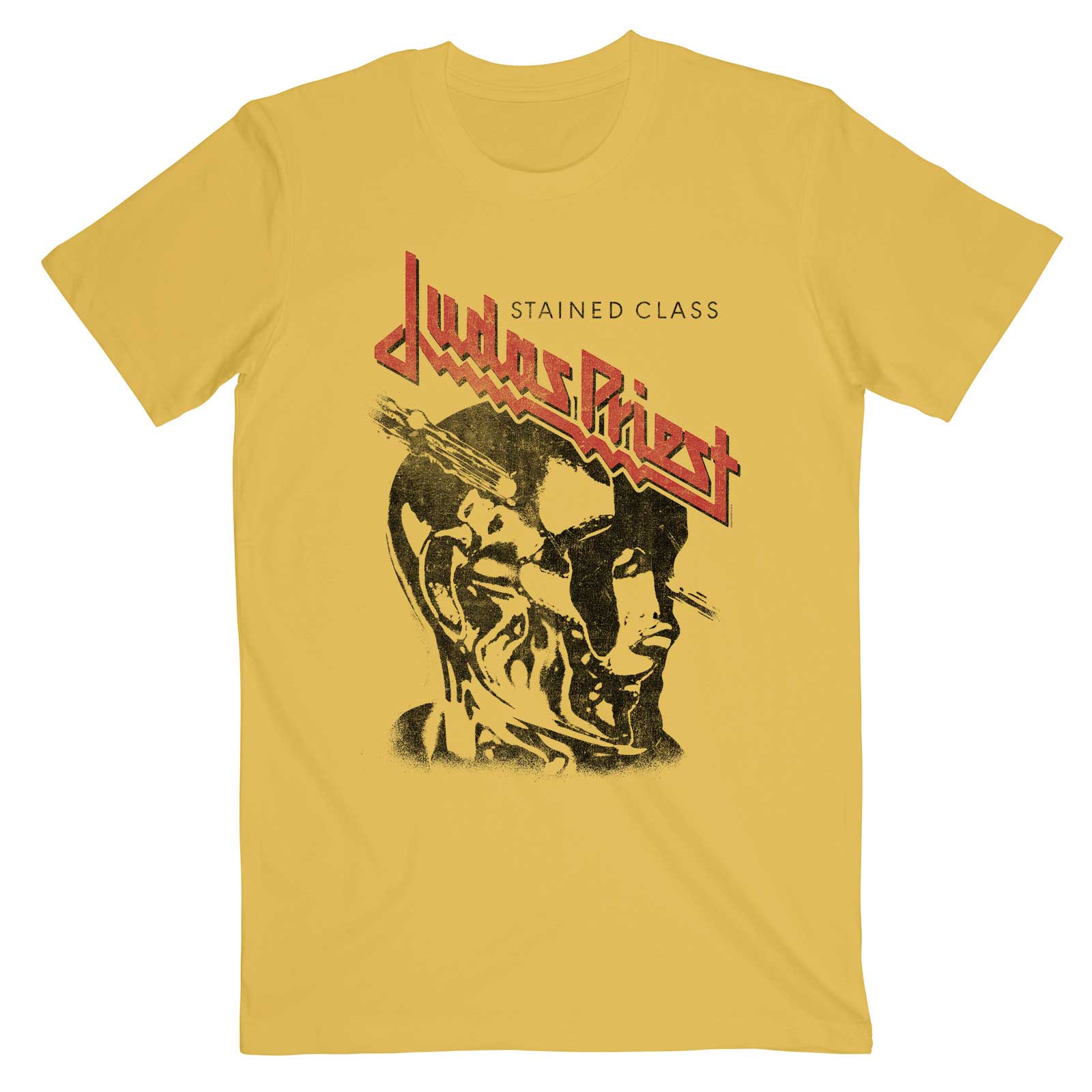 Judas Priest tričko Stained Class Vintage Head Žltá XL