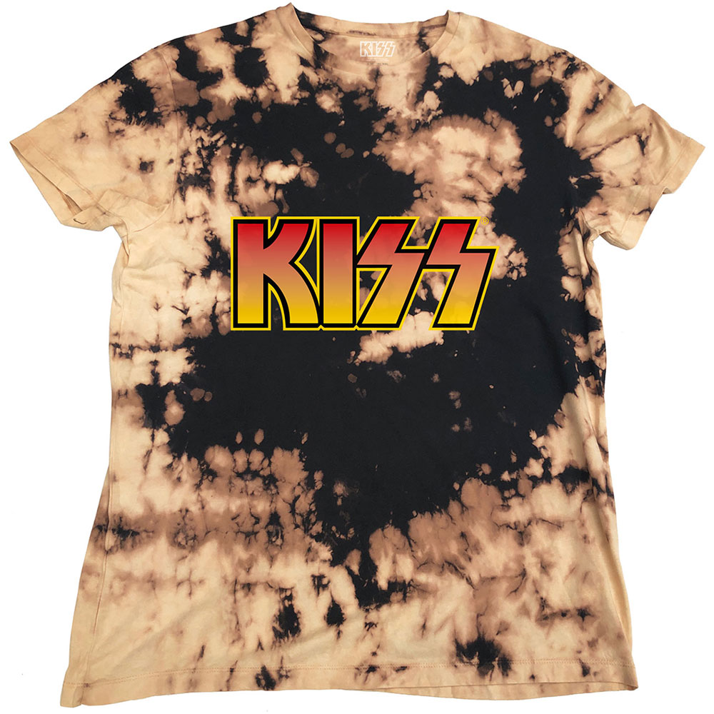 Kiss tričko Classic Logo Hnedá/čierna M