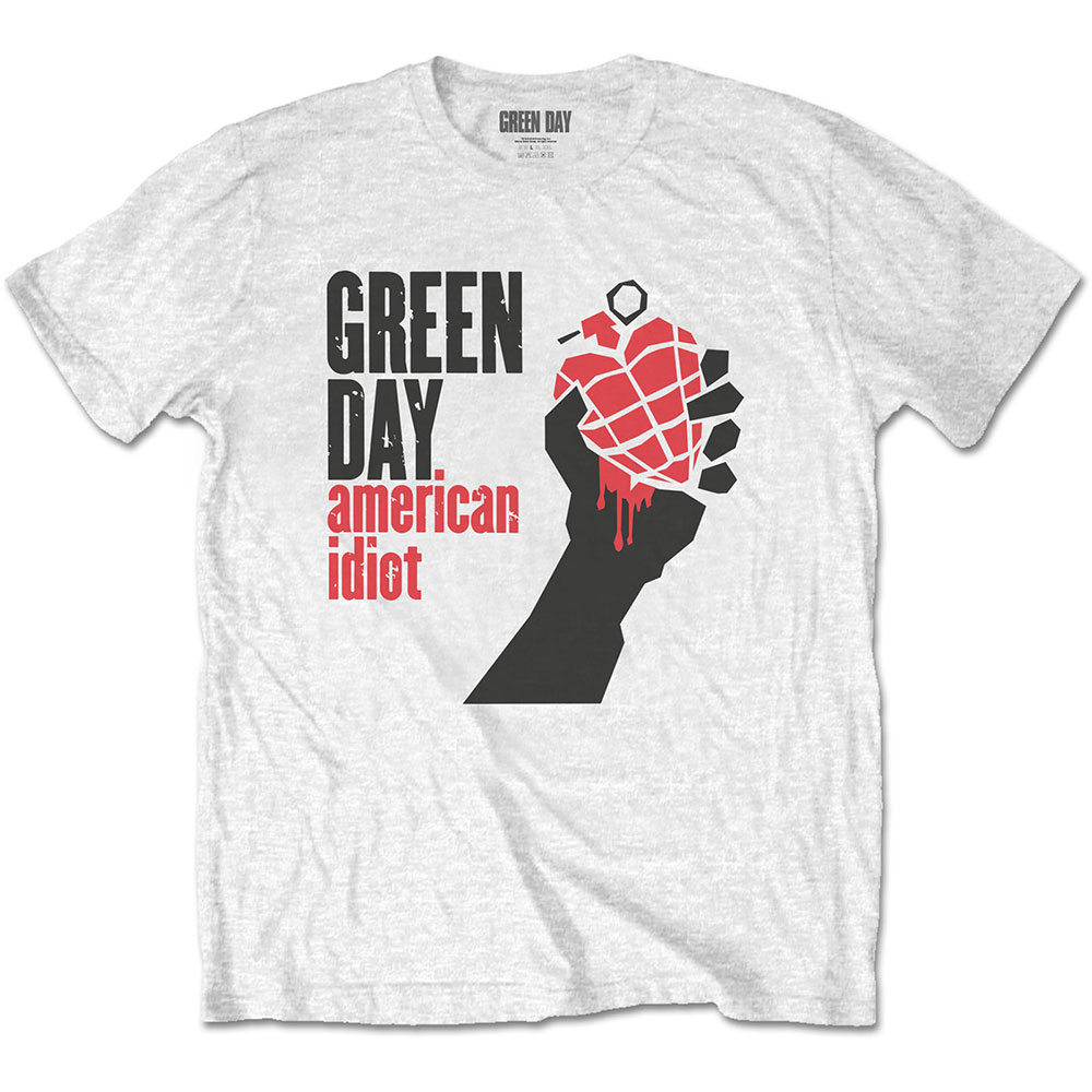 Green Day tričko American Idiot white Biela L