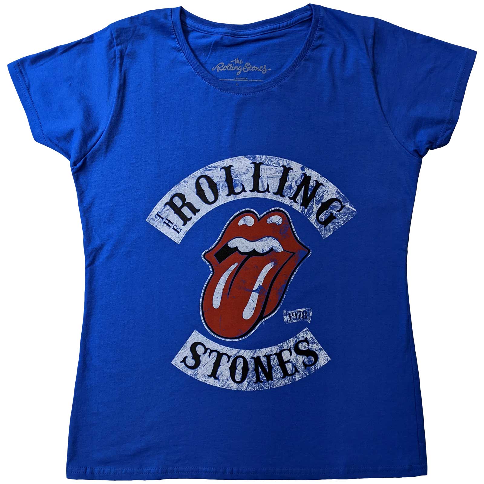 The Rolling Stones tričko Tour \'78 Modrá XL