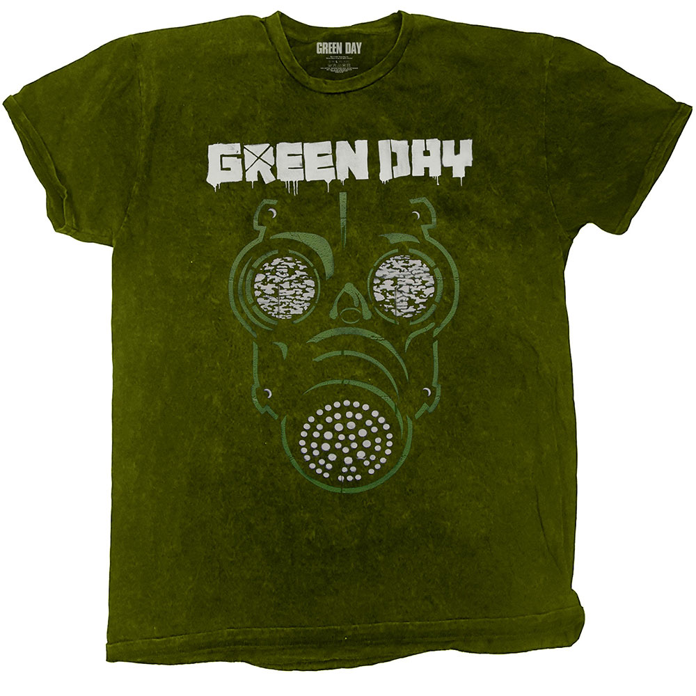 Green Day tričko Gas Mask Zelená XL