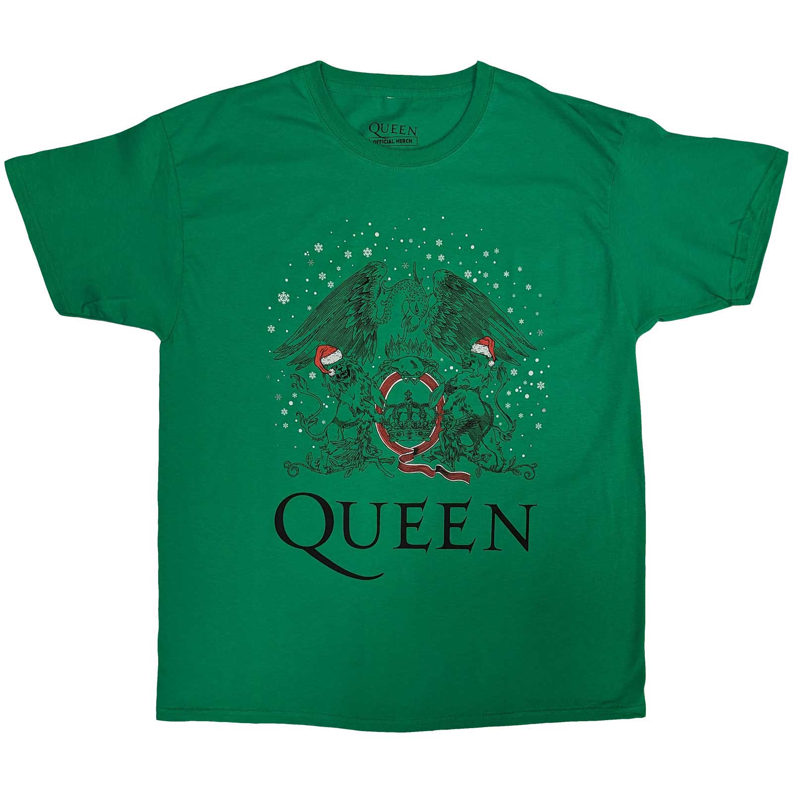 Queen tričko Holiday Crest Zelená M