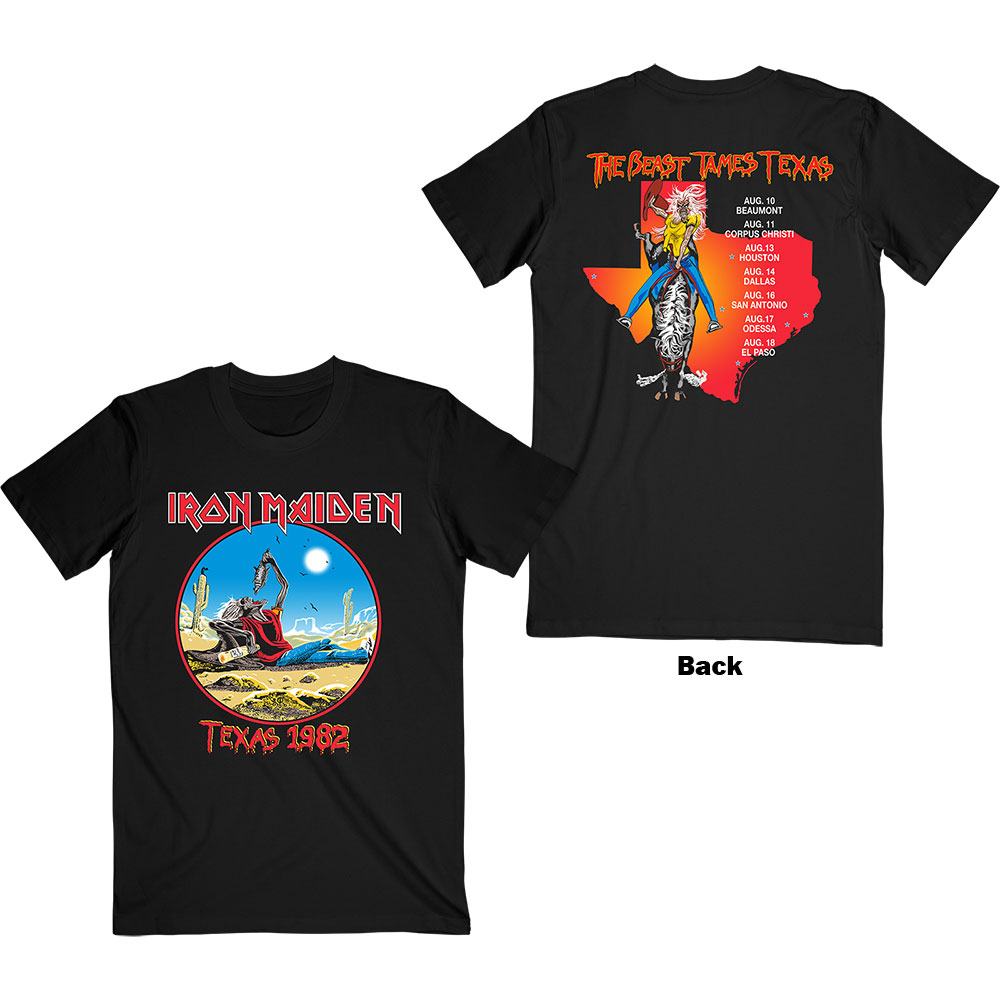 Iron Maiden tričko The Beast Tames Texas Čierna XXL