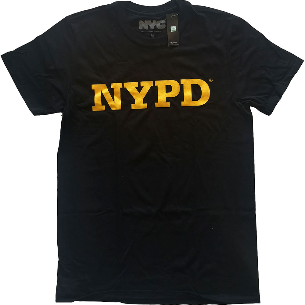 New York City tričko NYPD Text Logo Čierna XXL