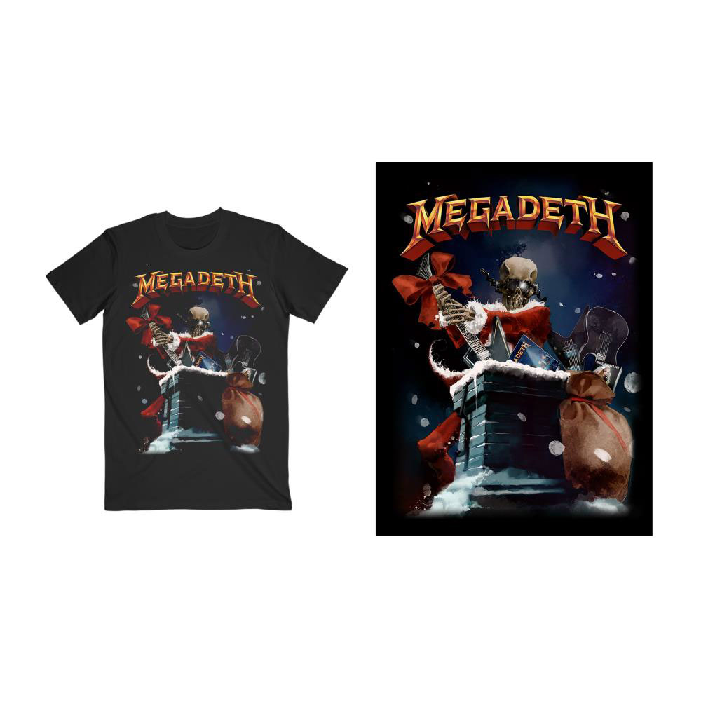 Megadeth tričko Santa Vic Chimney Čierna XXL
