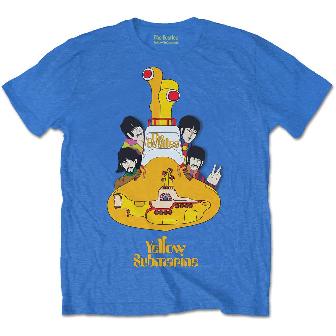 The Beatles tričko Yellow Submarine Sub Sub Modrá 9-10 rokov
