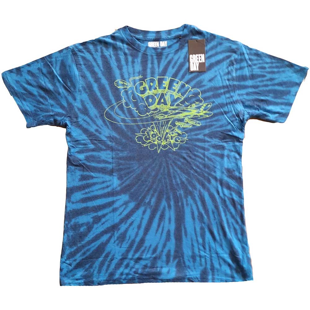 Green Day tričko Dookie Line Art Modrá M