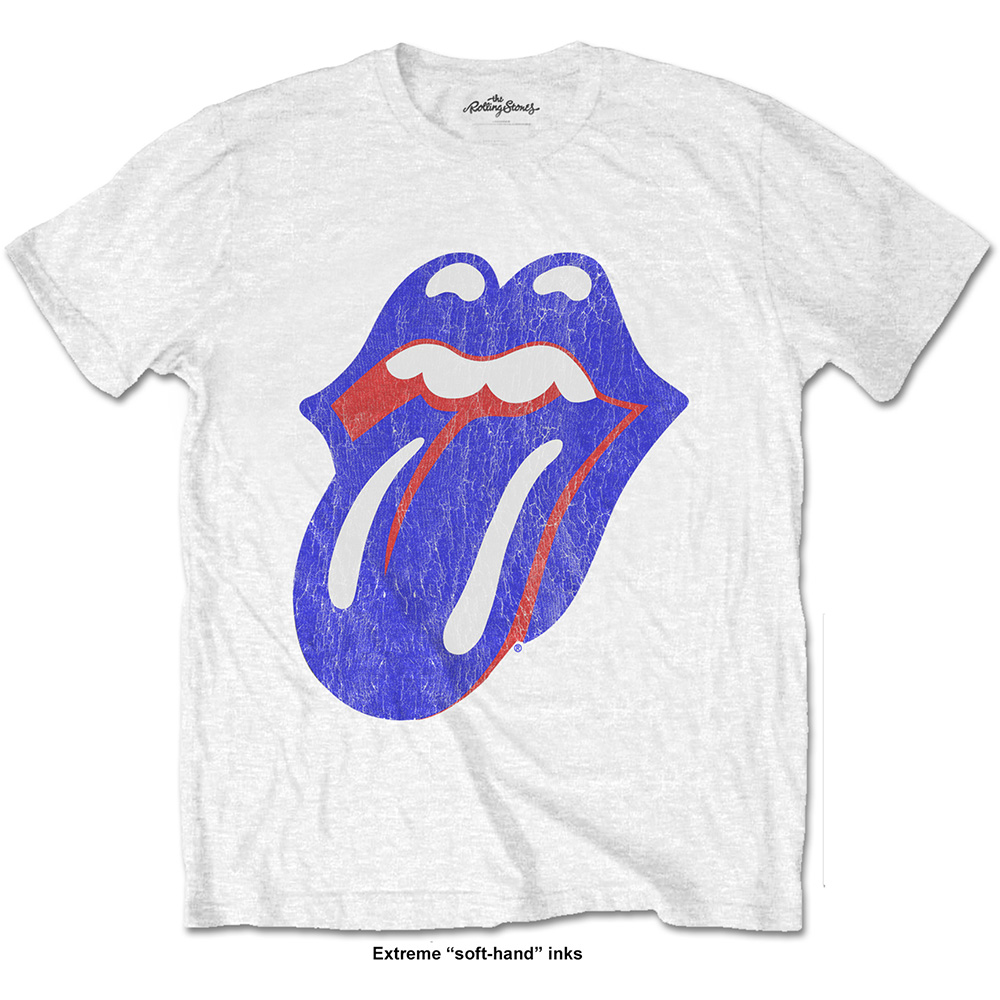 The Rolling Stones tričko Blue & Lonesome Vintage Biela XL