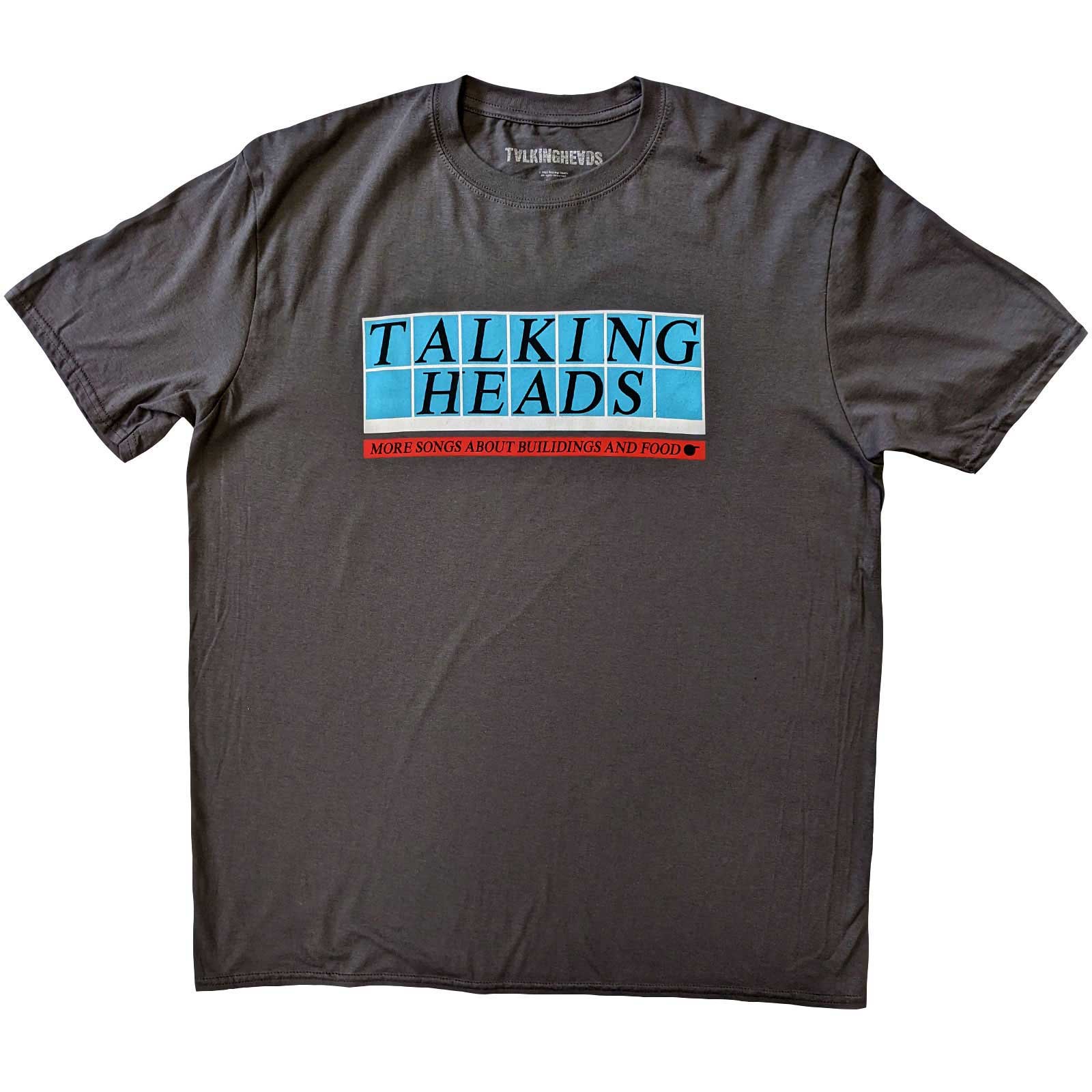 Talking Heads tričko Tiled Logo Šedá M