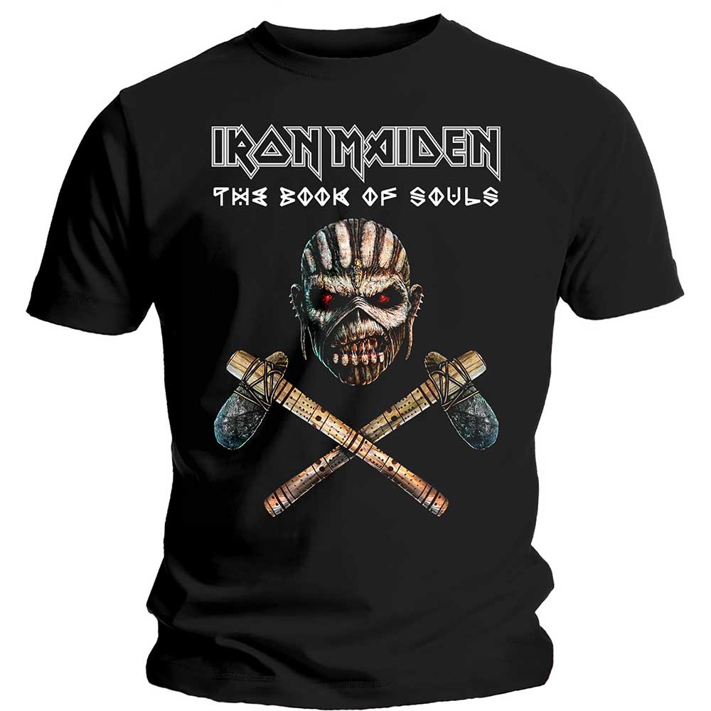 Iron Maiden tričko Axe Colour Čierna XL