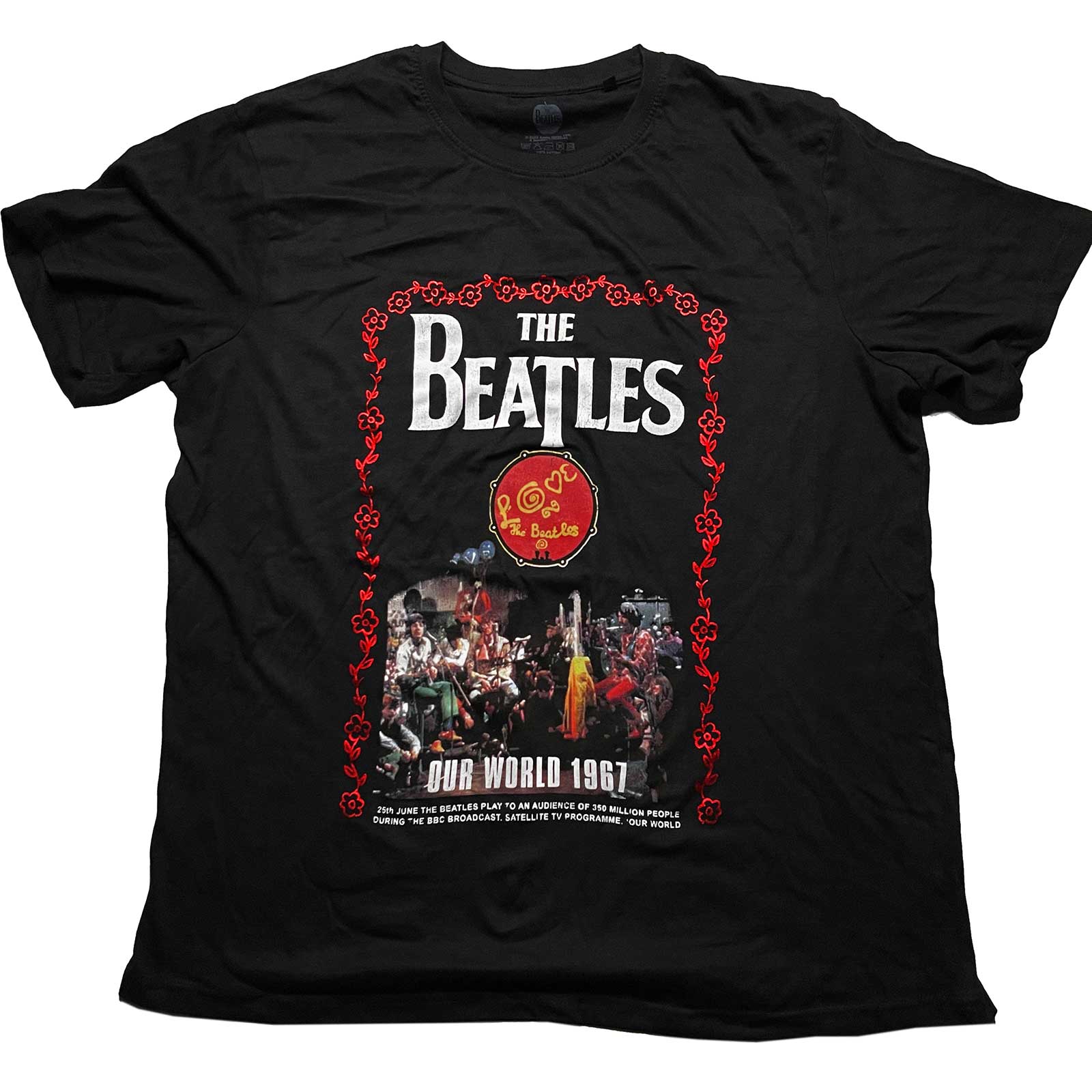 The Beatles tričko Our World 1967 Čierna S