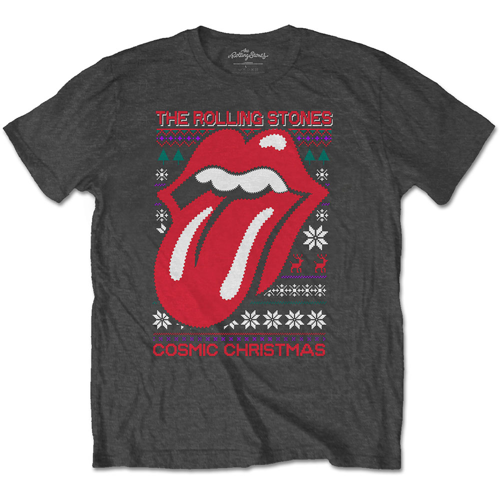 The Rolling Stones tričko Cosmic Christmas Šedá L