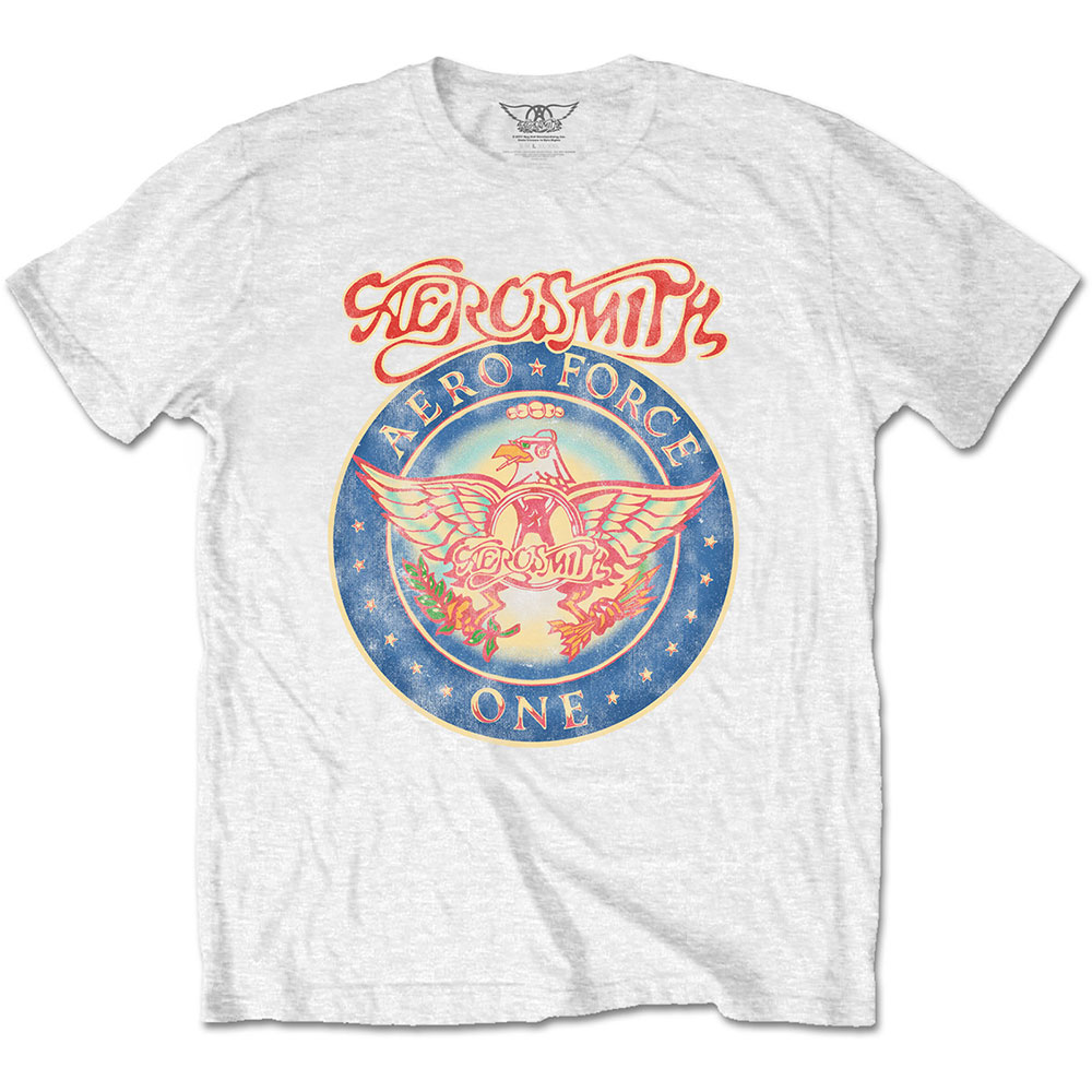 Aerosmith tričko Aero Force Biela L