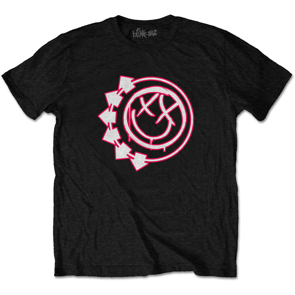 Blink 182 tričko Six Arrow Smiley Čierna XL