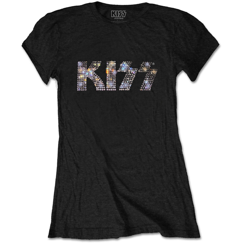 Kiss tričko Logo Čierna S