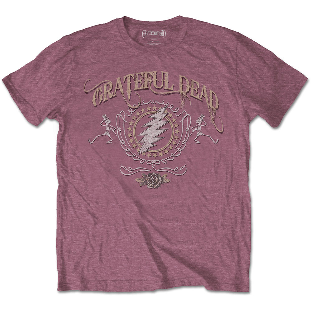 Grateful Dead tričko Bolt Červená XXL