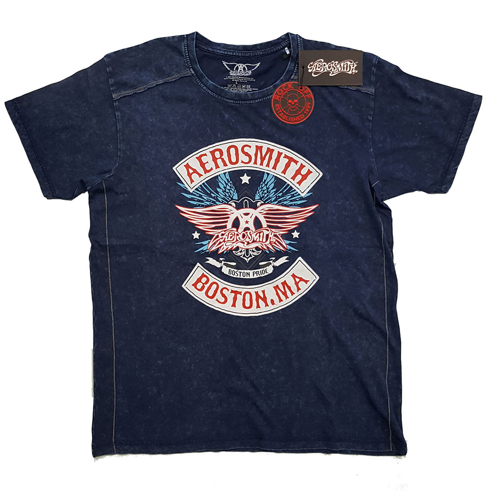 Aerosmith tričko Boston Pride Modrá M