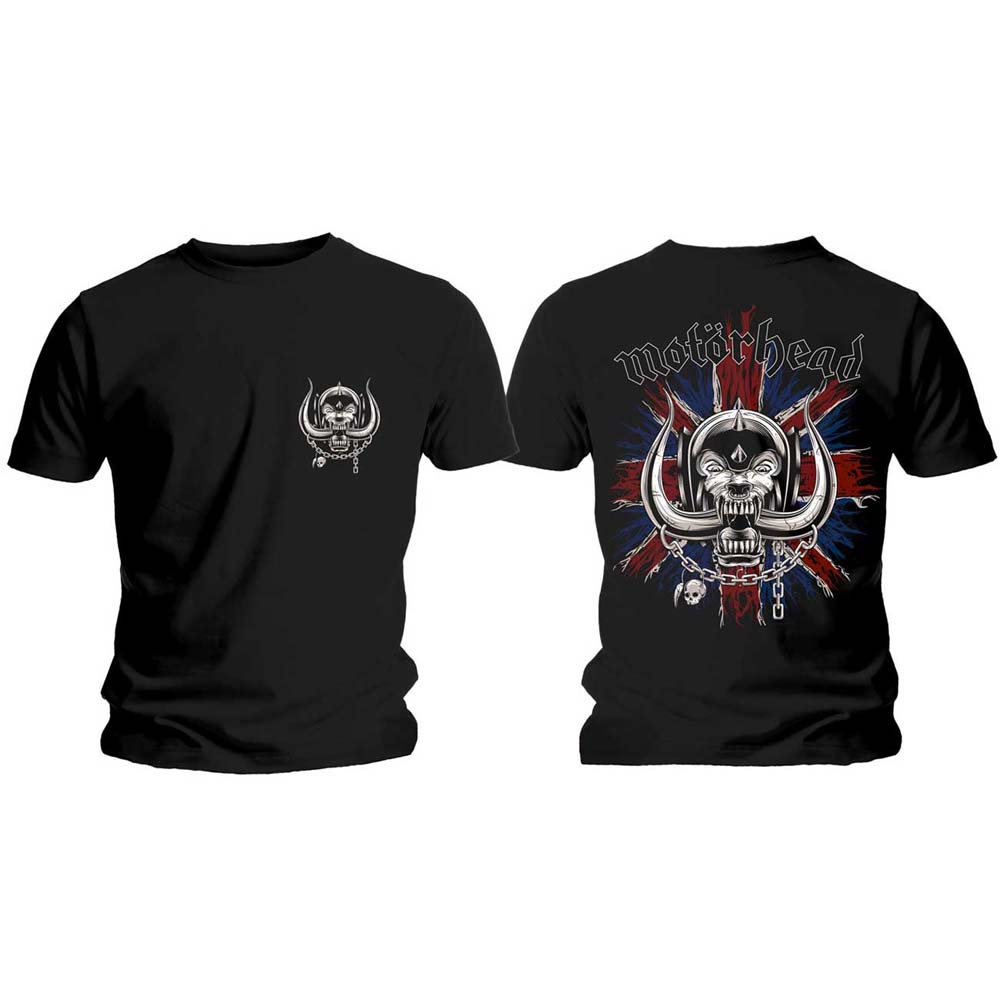 Motörhead tričko British Warpig & Logo Čierna L