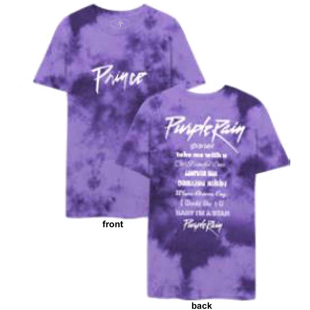 Prince tričko Purple Rain Fialová S