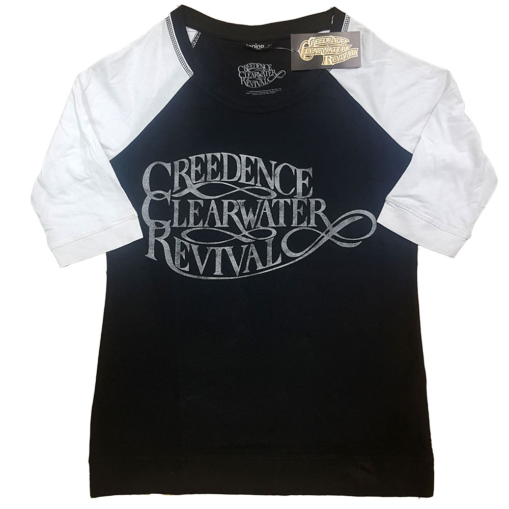 Creedence Clearwater Revival tričko Vintage Logo Čierna/biela L