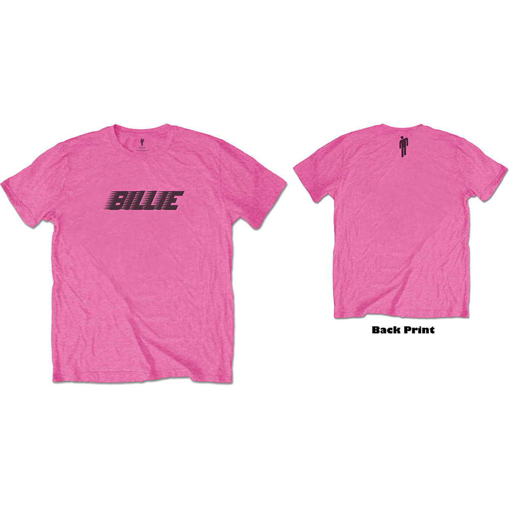 Billie Eilish tričko Racer Logo & Blohsh Ružová M