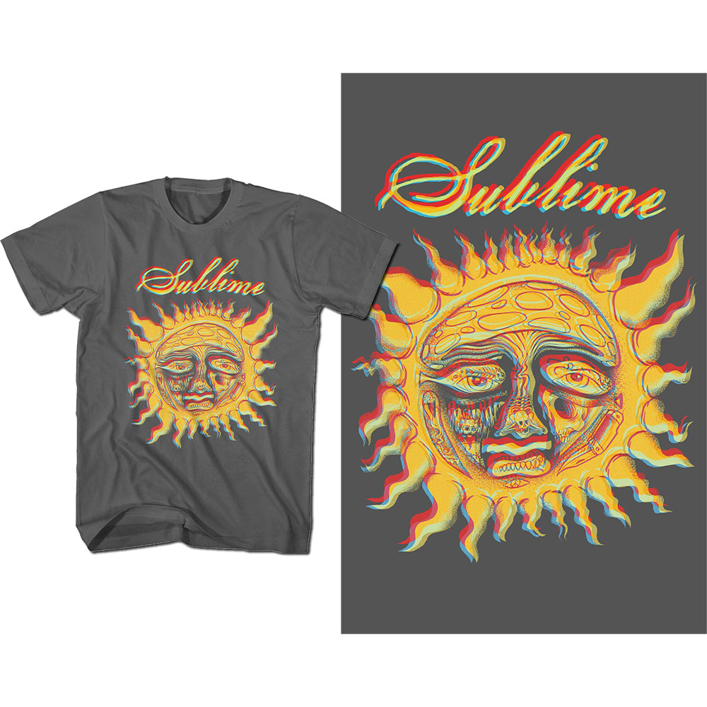 Sublime tričko Yellow Sun Šedá S