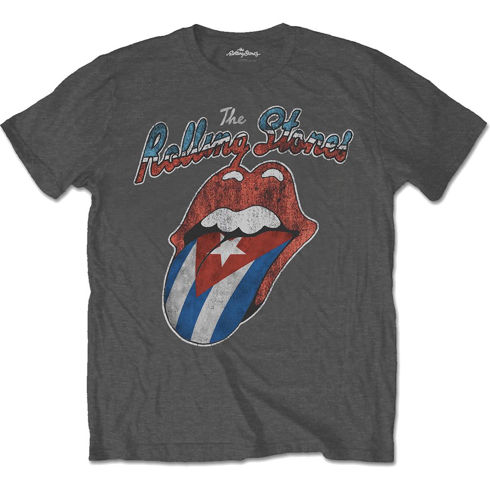 The Rolling Stones tričko Rocks Off Cuba Šedá XL