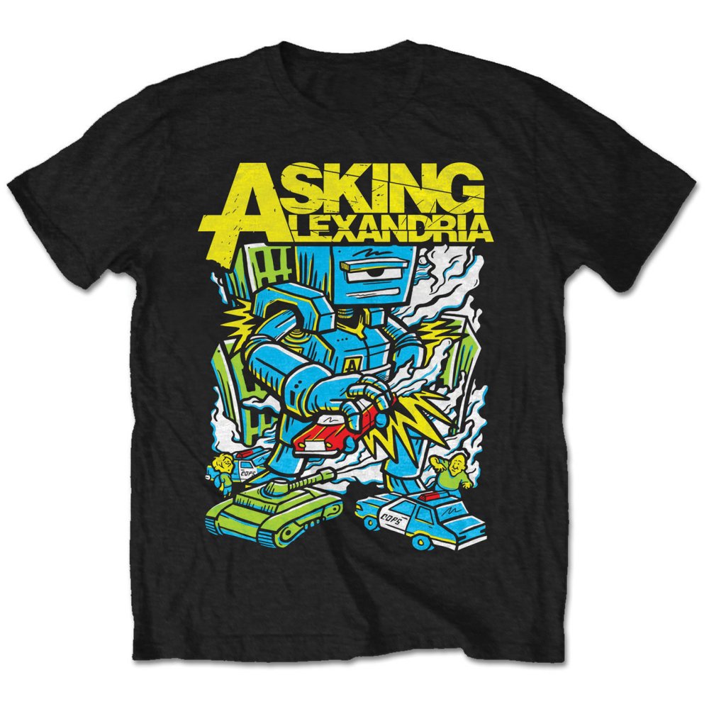Asking Alexandria tričko Killer Robot Čierna M