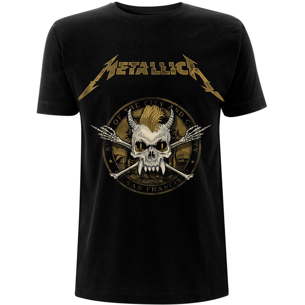 Metallica tričko Scary Guy Seal Čierna L